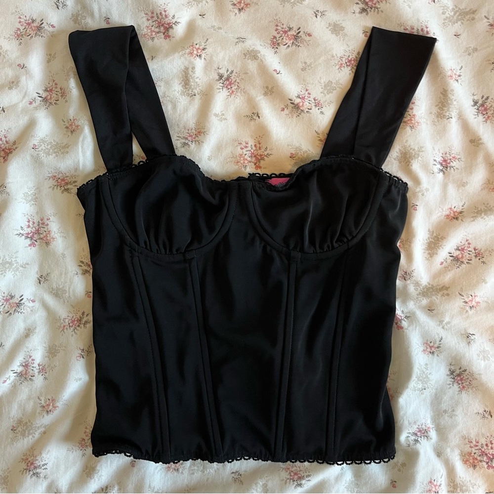 Edikted Marcella Wide Strap Mesh Corset